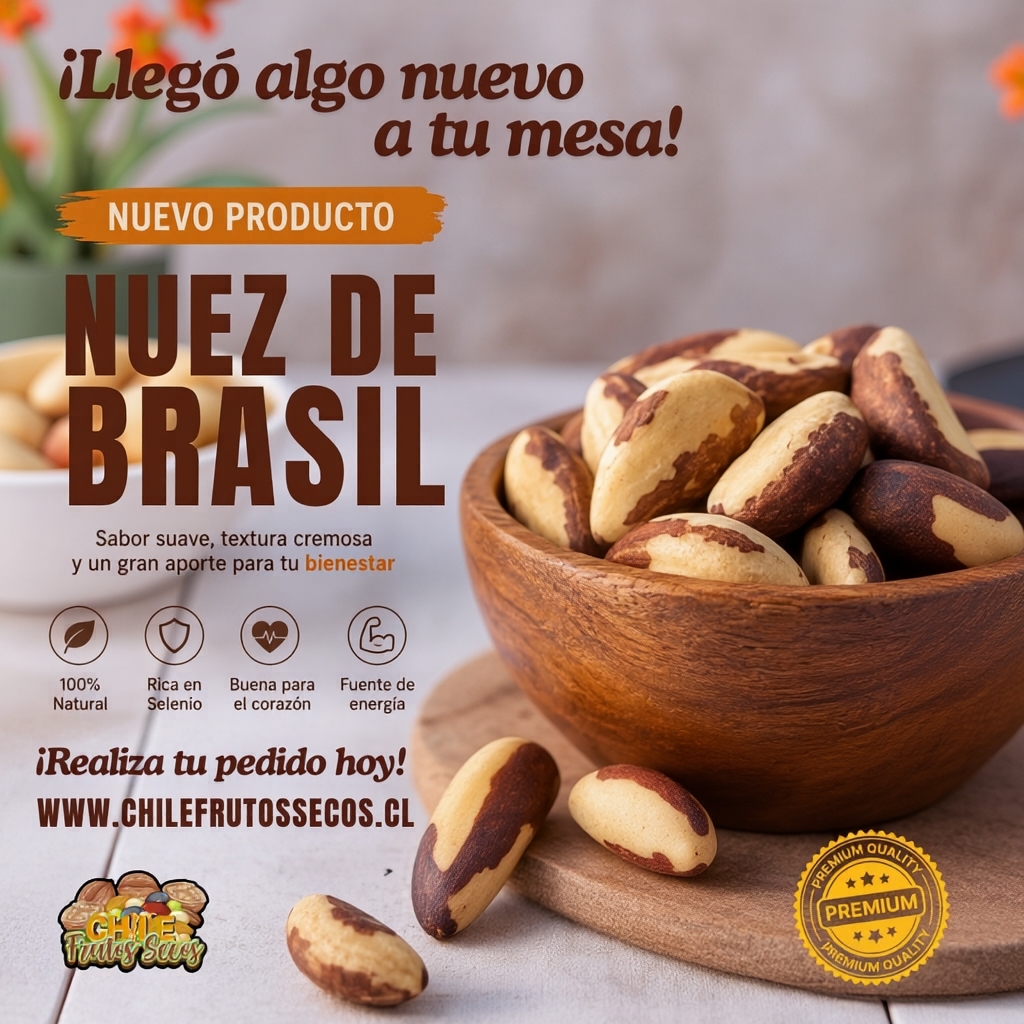 Chile Frutos Secos Facebook ad: Prueba la Nuez de Brasil
