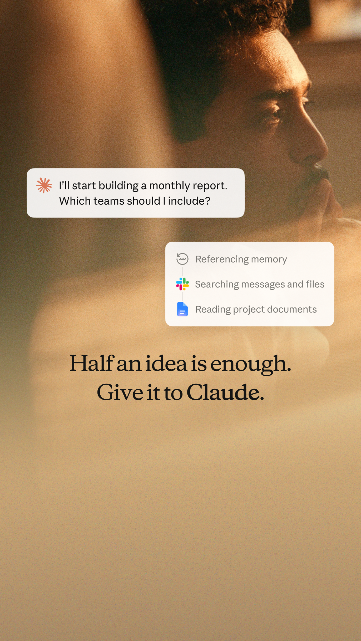 Claude Facebook ad: Try Claude