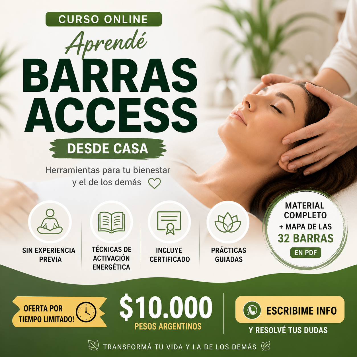 Armonia Holistica online Facebook ad: Chatea con nosotros