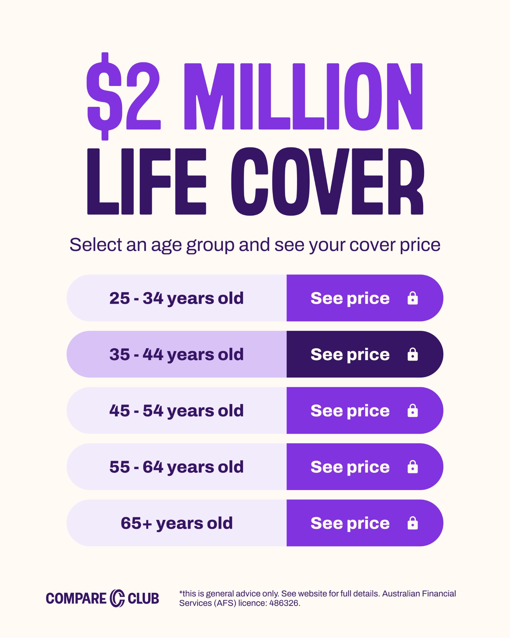 Compare Club Facebook ad