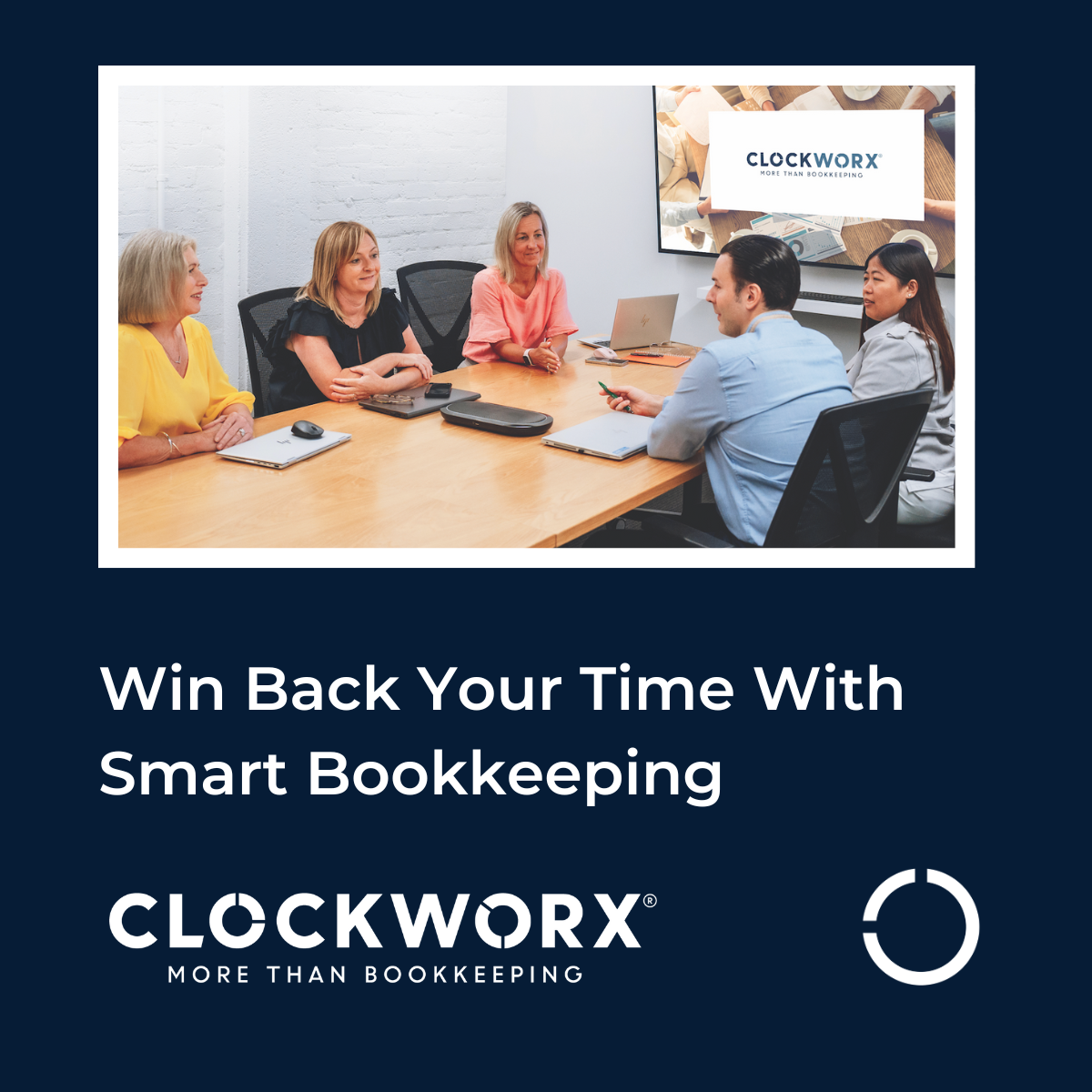 ClockworX - Your Outsourced Bookkeeping Team Facebook ad: Are you running a business?
