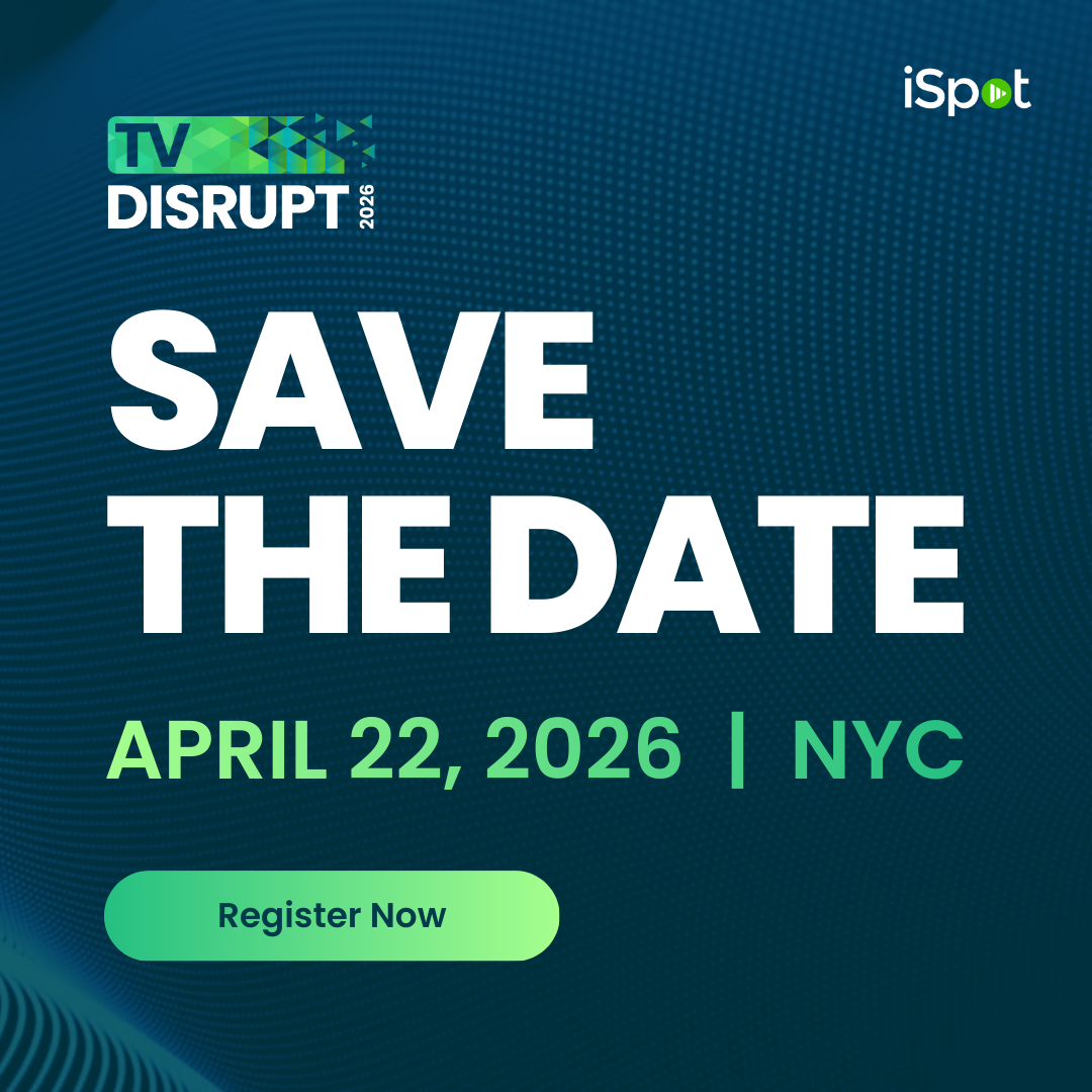 iSpot.tv Facebook ad: Secure Your Seat at TV Disrupt 2026