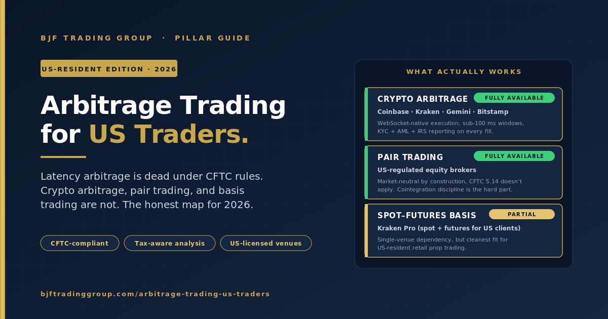 BJF Trading Group Facebook ad: Arbitrage Trading for US Traders in 2026: What Actually…