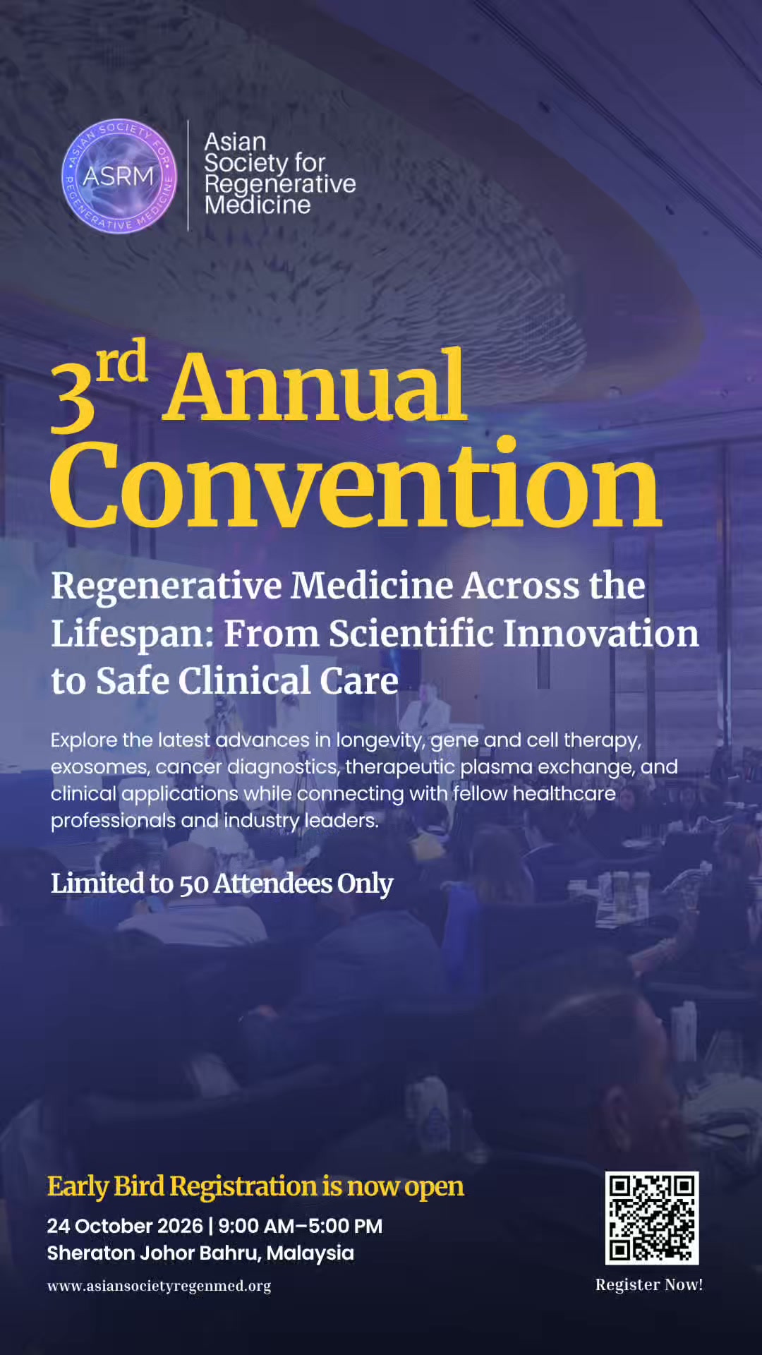Asian Society for Regenerative Medicine Facebook ad: Join the Asian Society for Regenerative Medicine at…