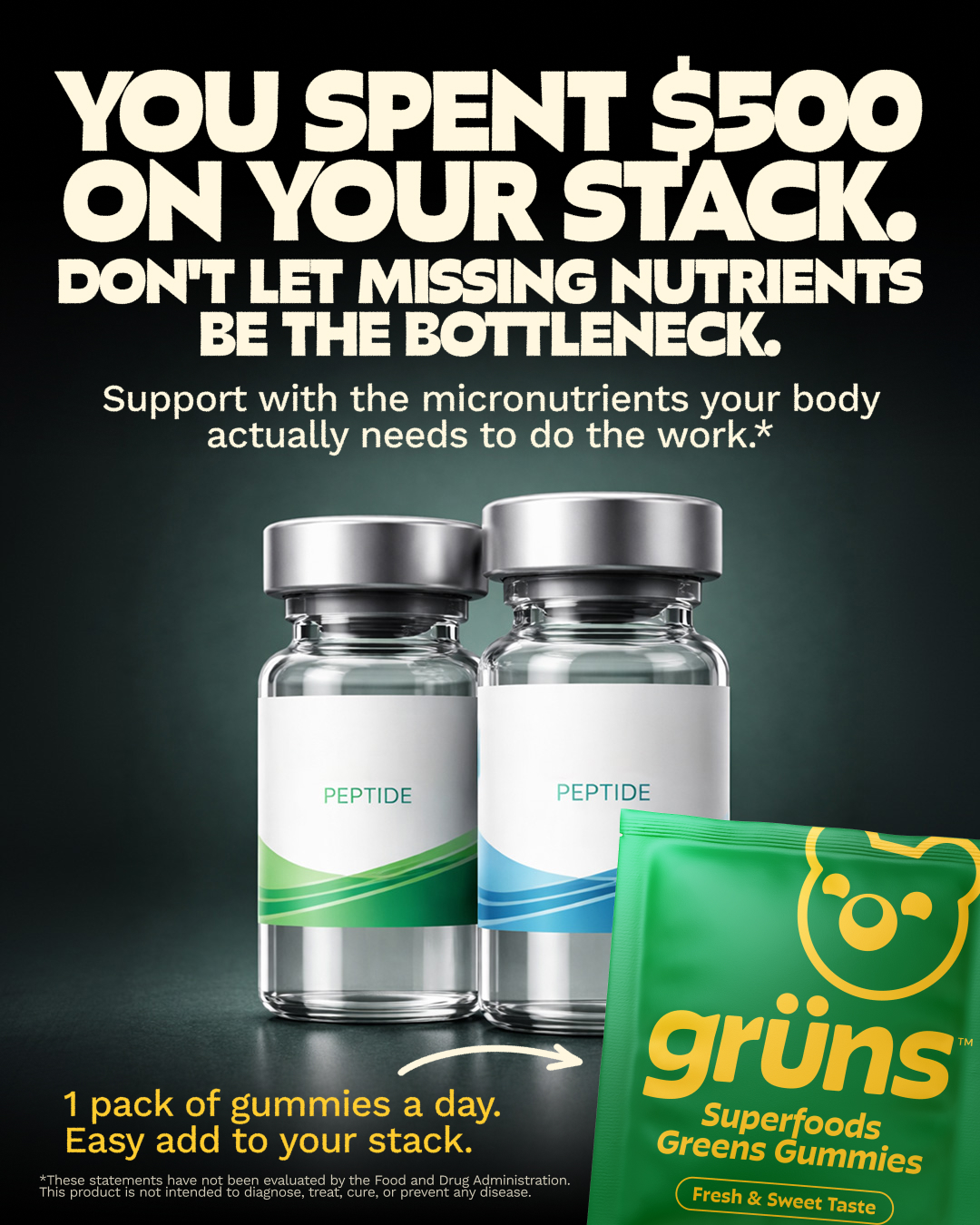 Grüns Facebook ad