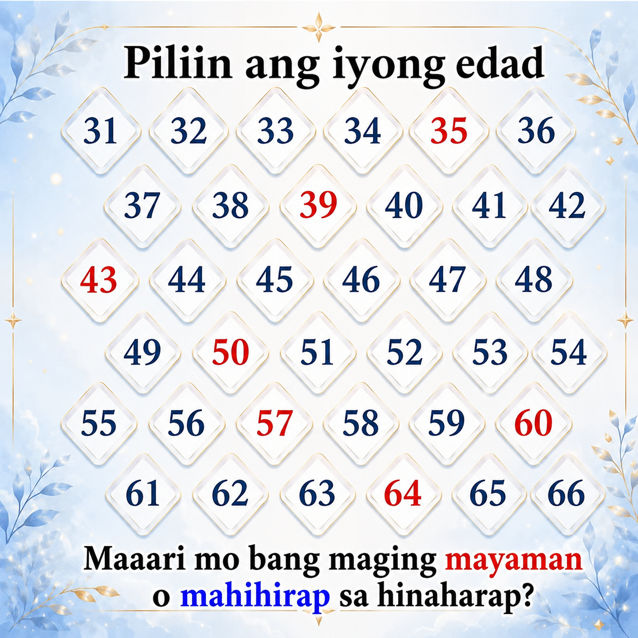 Astrology PH Facebook ad: Piliin ang iyong edad >>>
