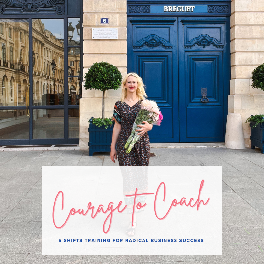 Sarah Mae Ives Facebook ad: Get Courage On Demand To Be That Coach You Dream Of!