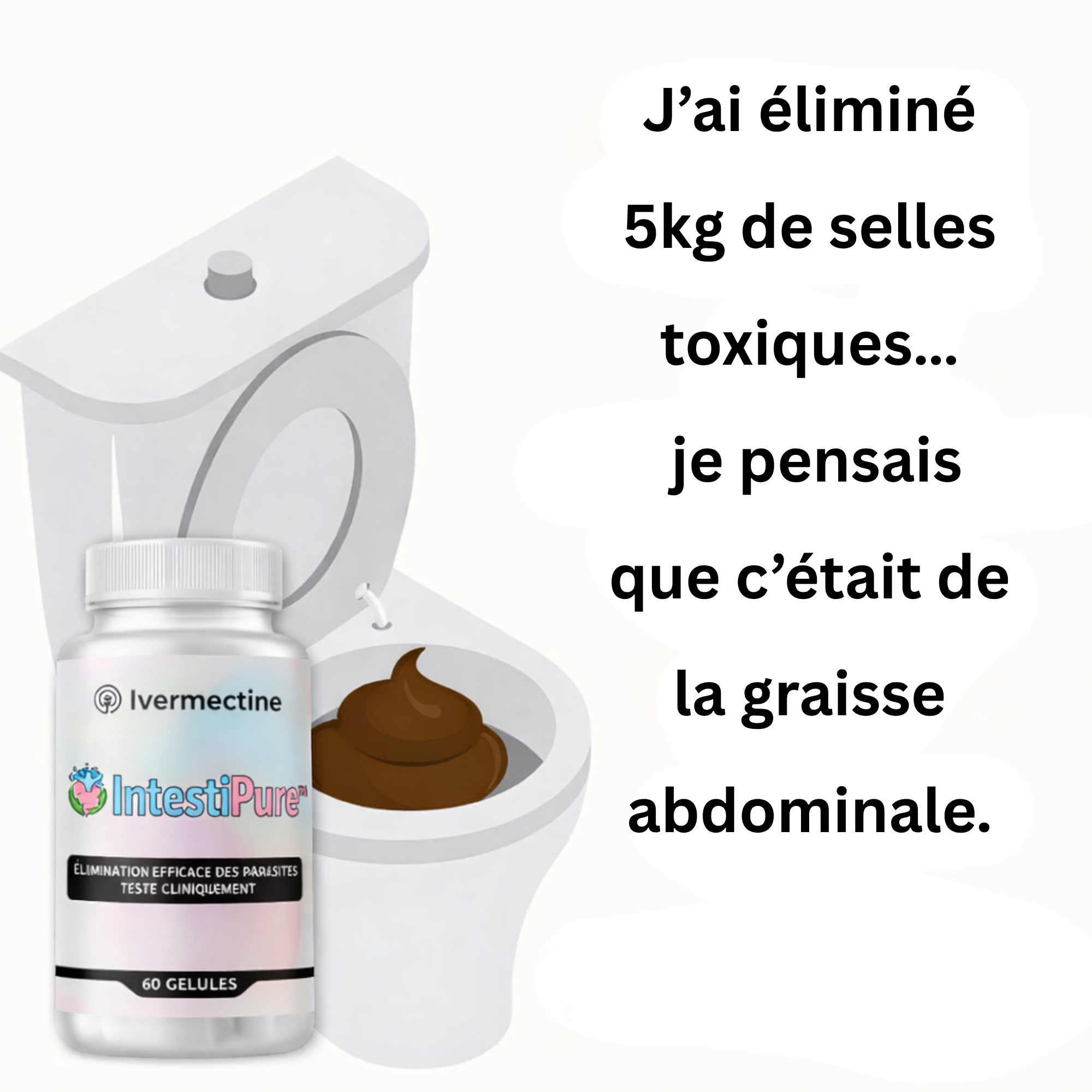 Dr Inès Faure Facebook ad: Ils vivent en vous. Depuis des années.