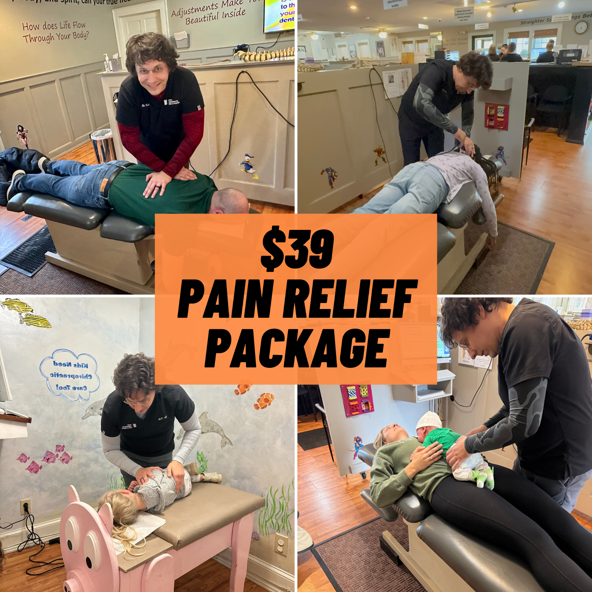Borio Chiropractic Health Center Facebook ad: 86% Off Our Whole Body Wellness Package!