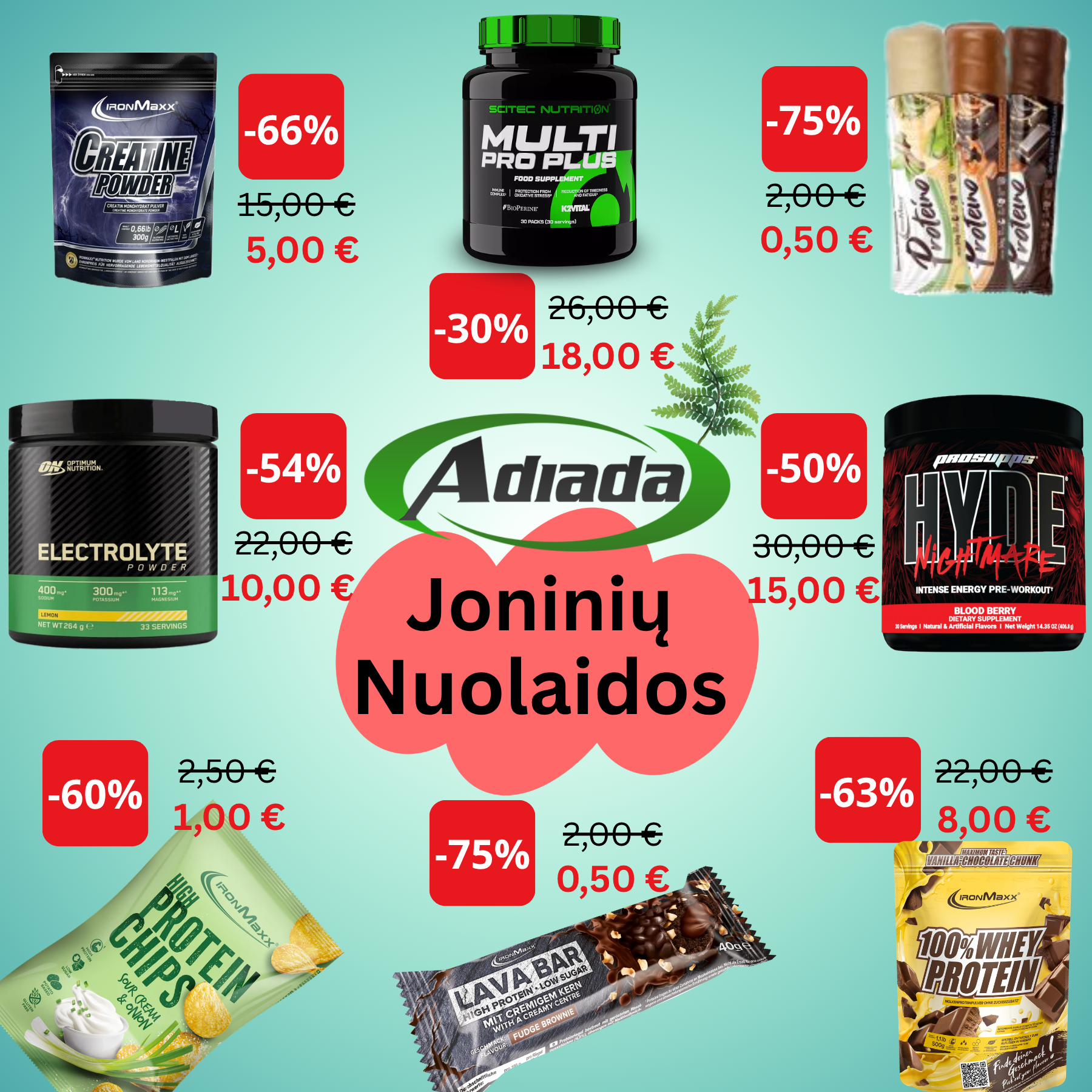 Papildai sportui Adiada Facebook ad