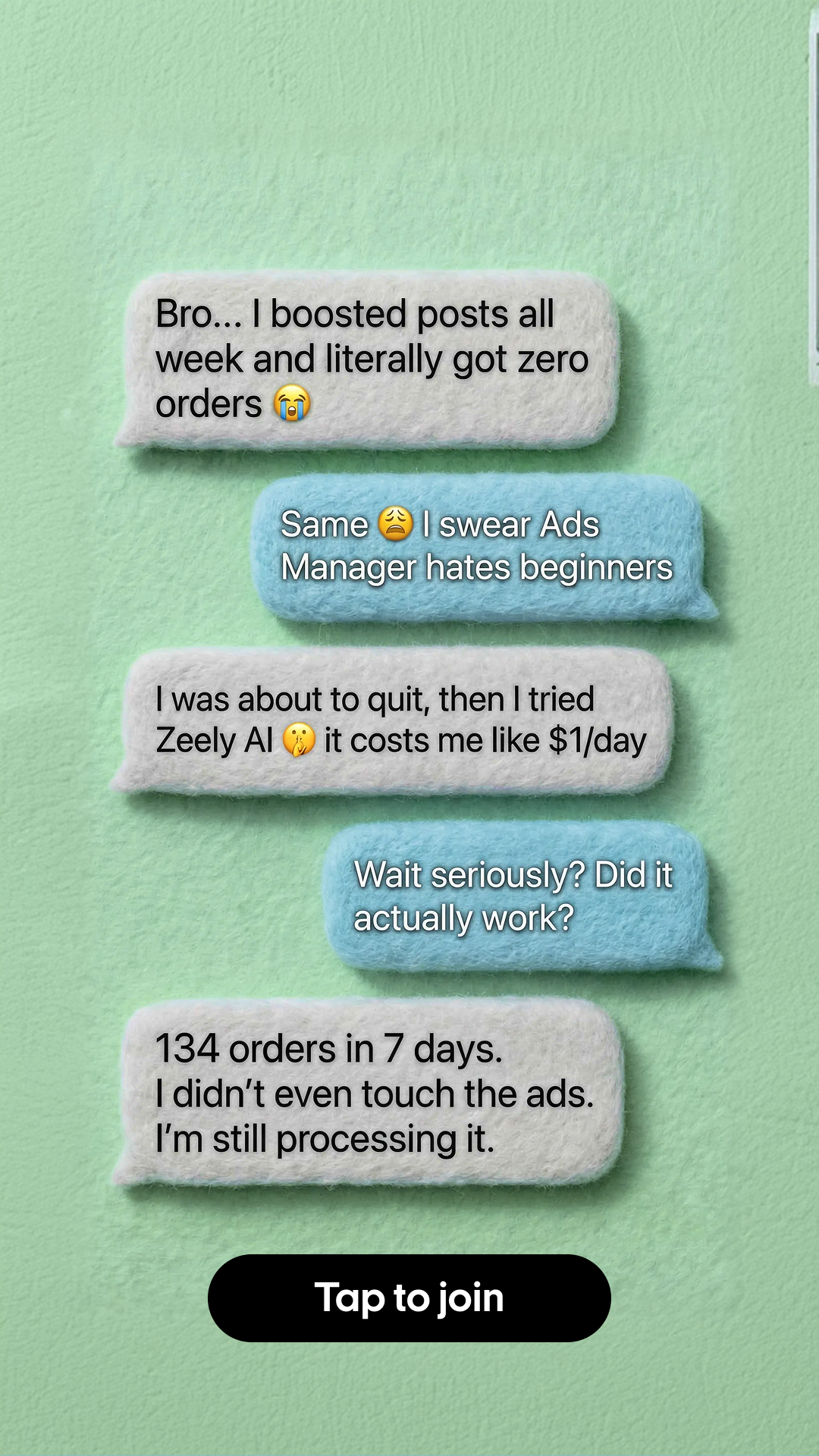 Zeely Facebook ad