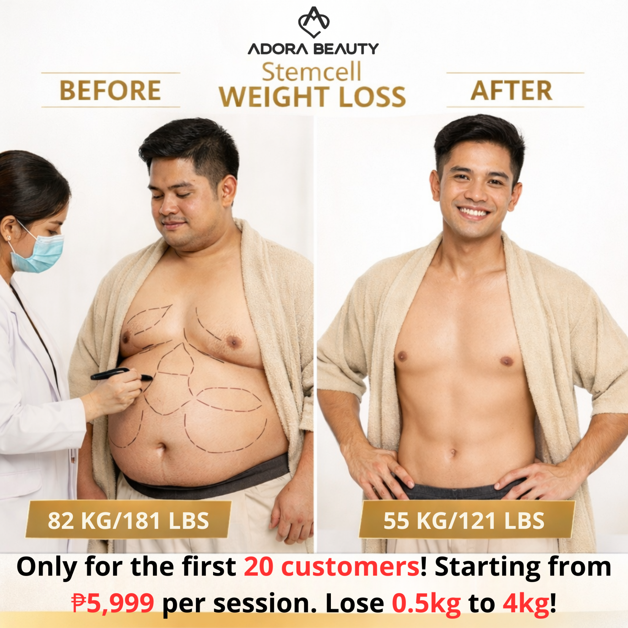 ADORA Beauty - Manila Branch 2 Facebook ad: Disscount Up To 30% First 20 customers only