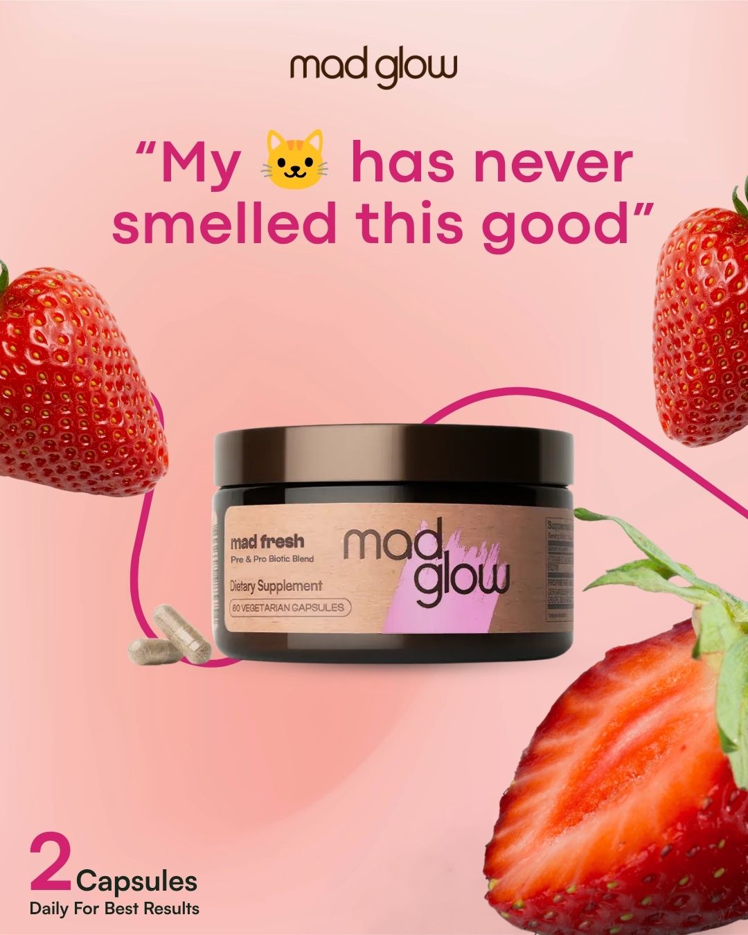Mad Glow Facebook ad