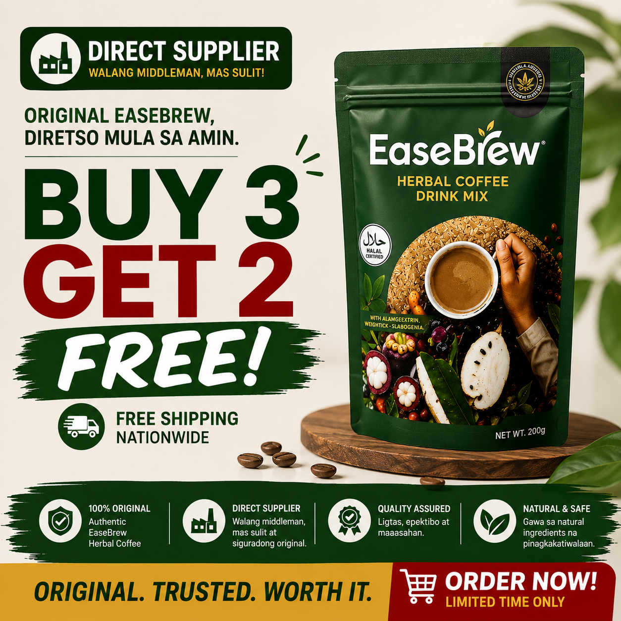 Easebrew Coffee PH Facebook ad