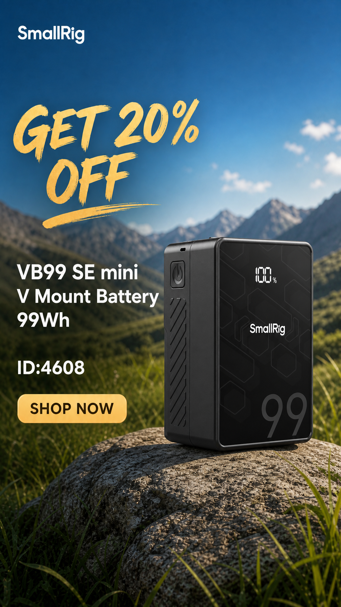 SmallRig.eu Facebook ad: 20% Off. Jul 6-13 Only.