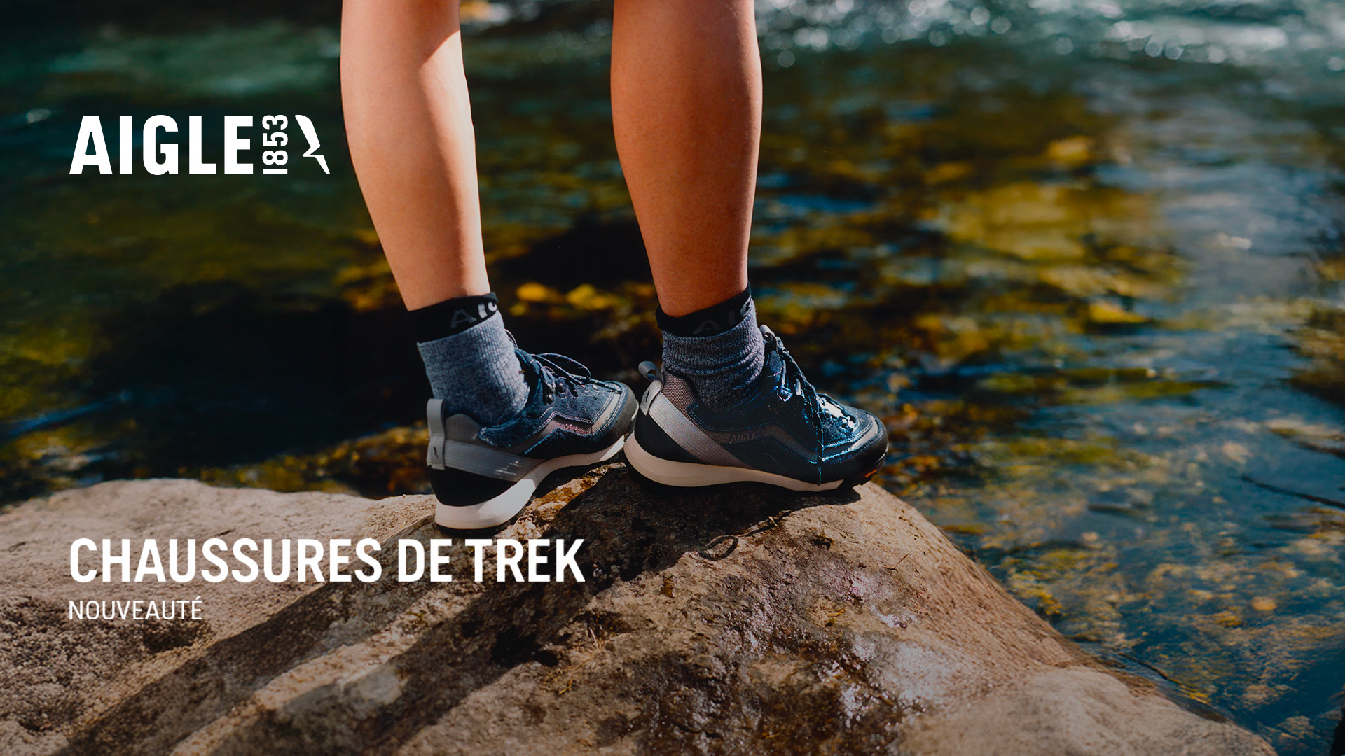 Aigle Facebook ad: Chaussures trek