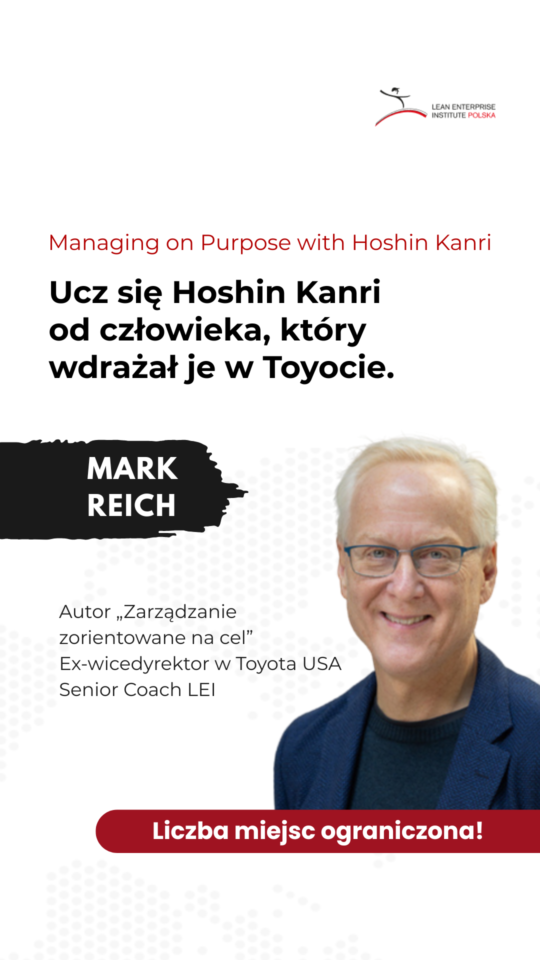 Lean Enterprise Institute Polska Facebook ad: Liczba miejsc ograniczona