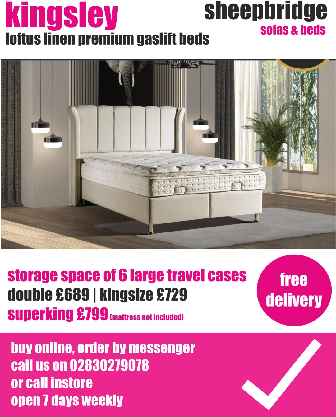 Sheepbridge Sofas & Beds Facebook ad