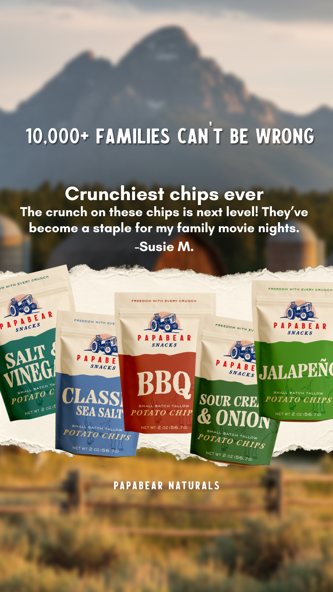 Papabear Naturals Facebook ad