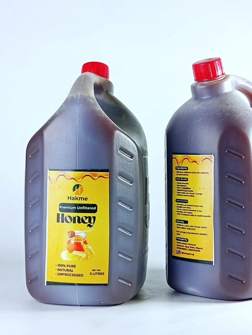 HoneyPro.ng Facebook ad: 5L UNDILUTED HONEY (Free delivery)