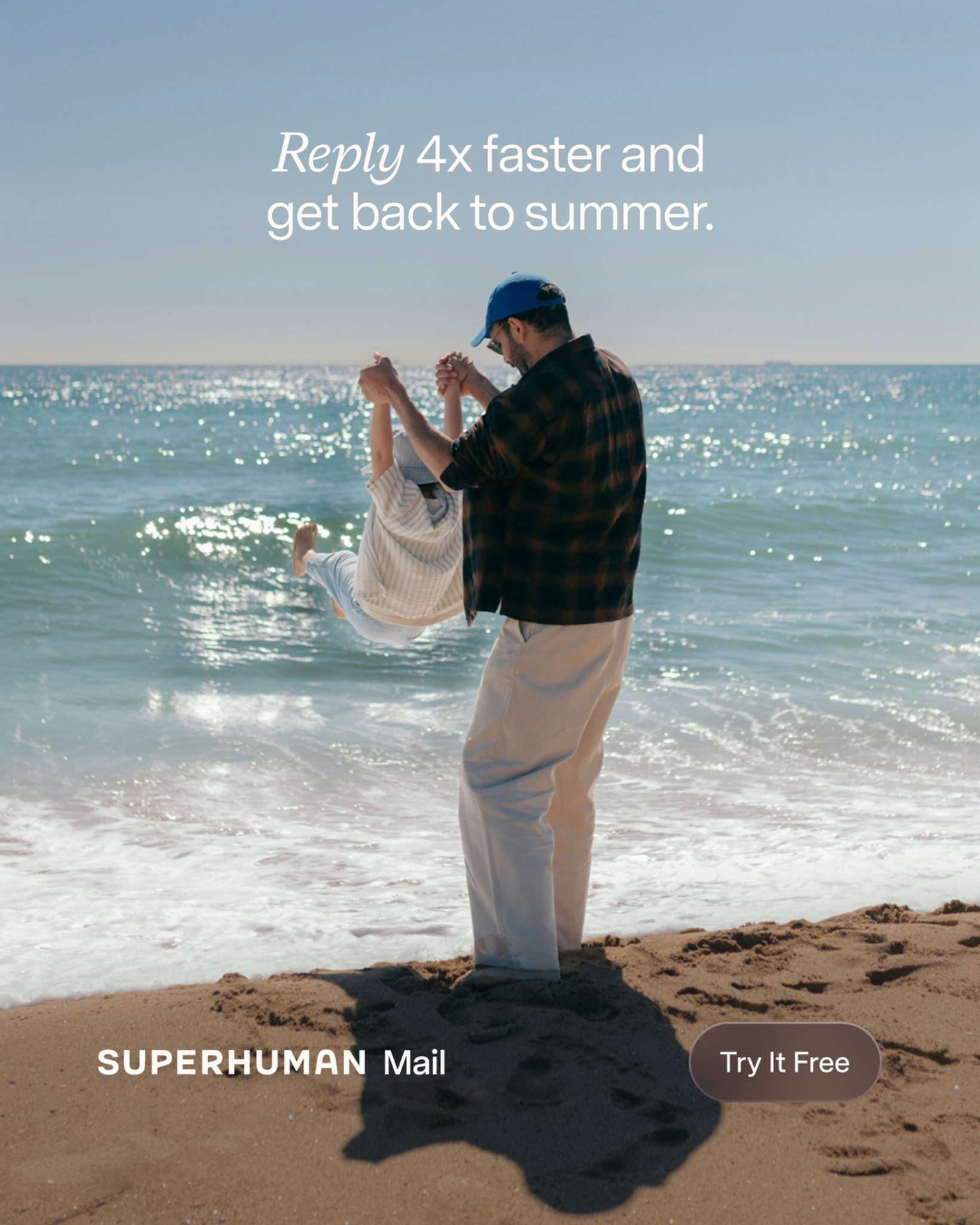 Superhuman Mail Facebook ad