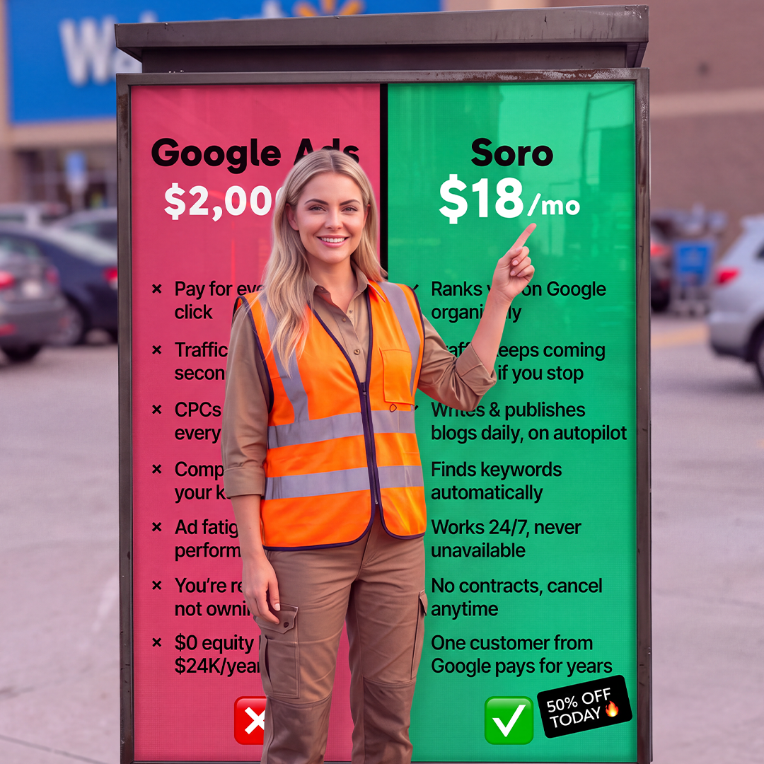 Soro SEO Facebook ad