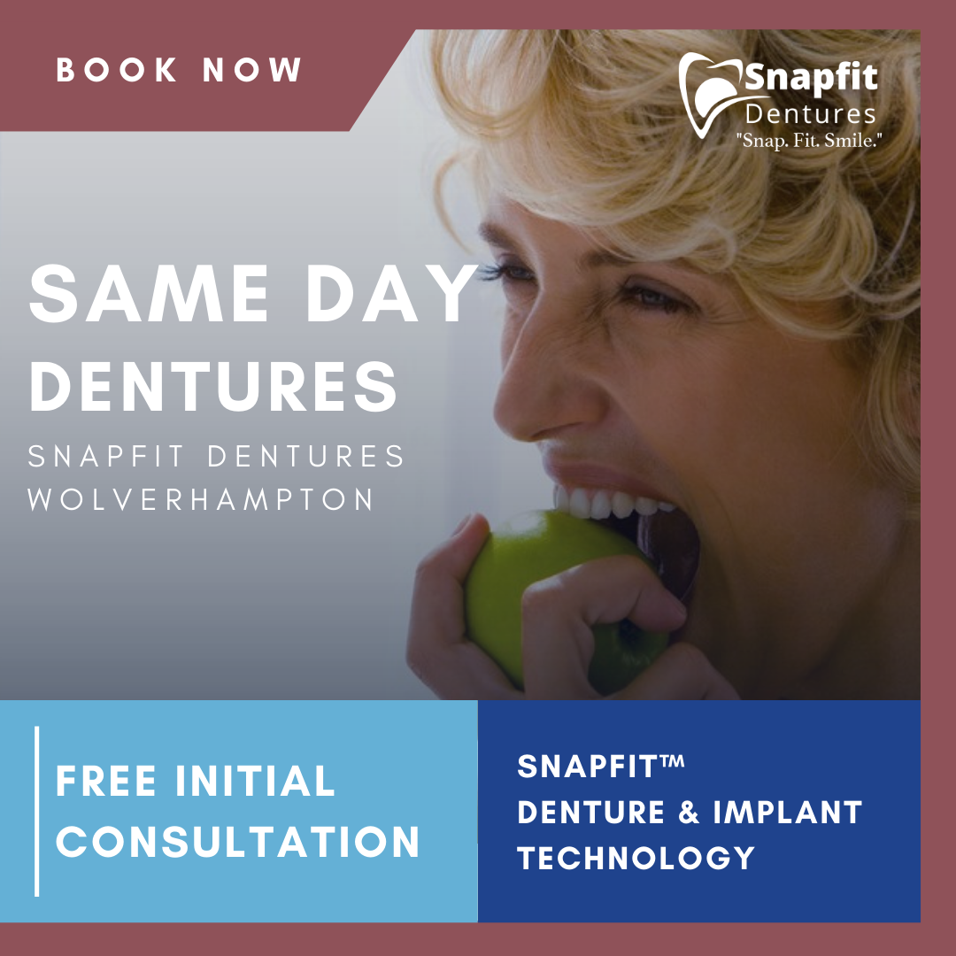 Snapfit Dentures Practice Facebook ad from Feb 26, 2026