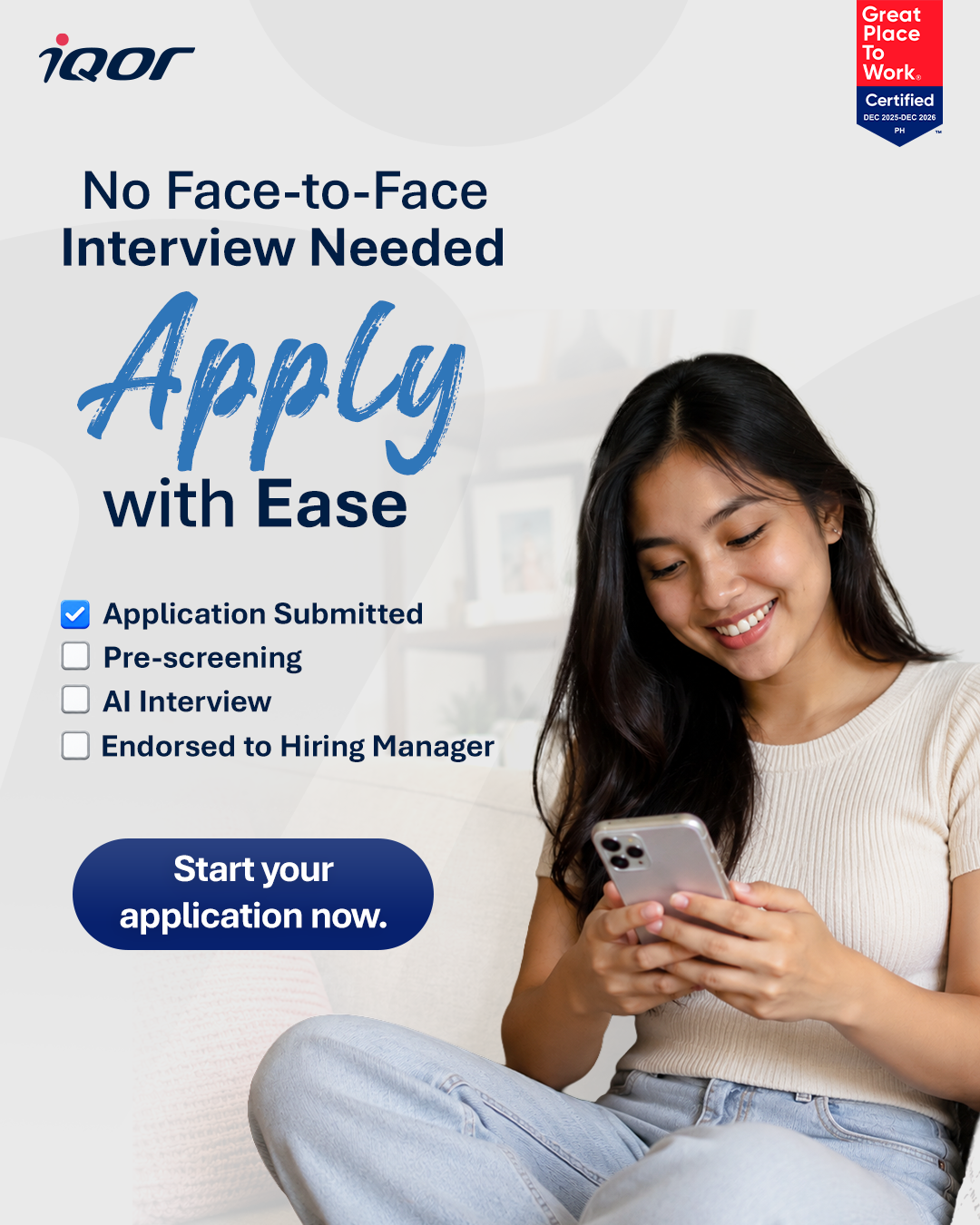 iQor Philippines Facebook ad: Find your silver lining @ iQor Clark.