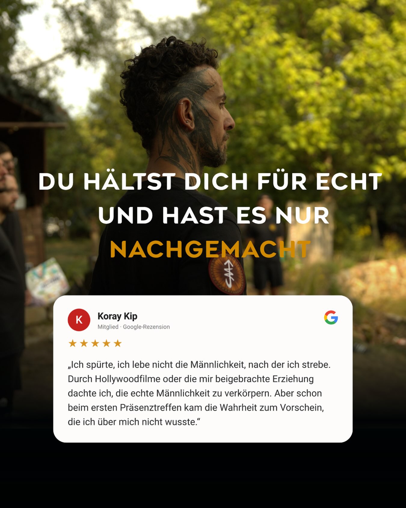 Moksha Movement - Männerakademie Facebook ad