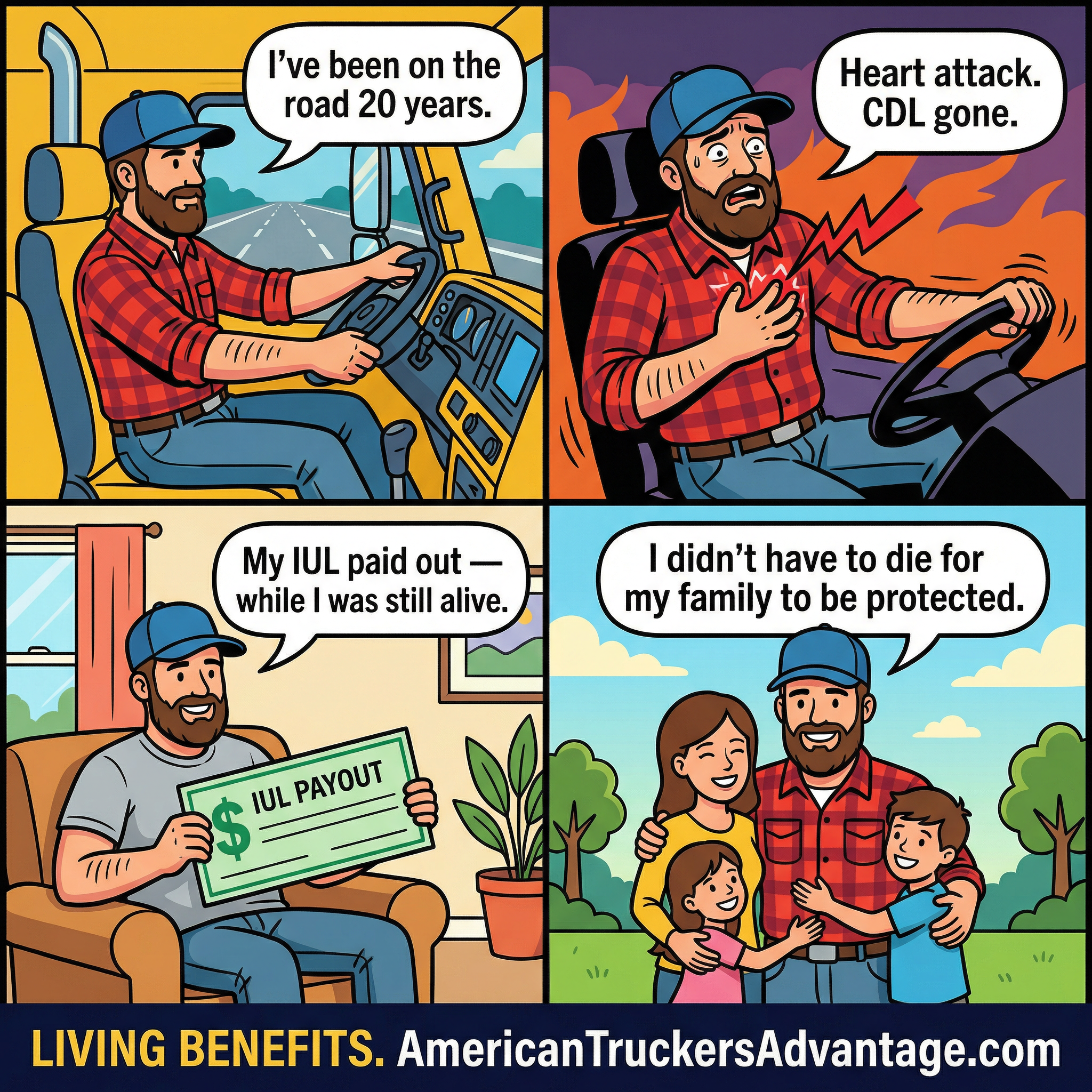 The American Trucker Advantage Facebook ad
