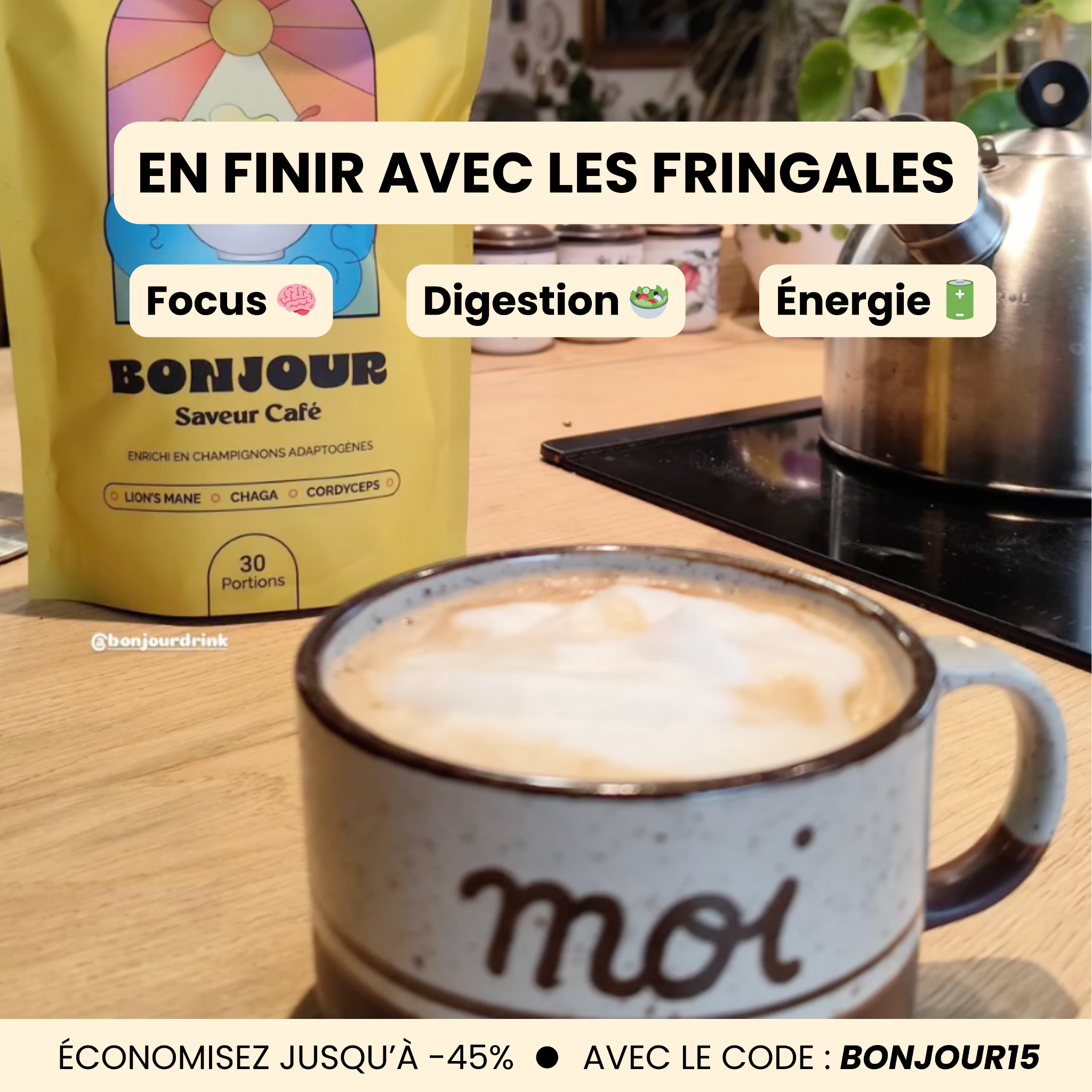 Bonjour Facebook ad