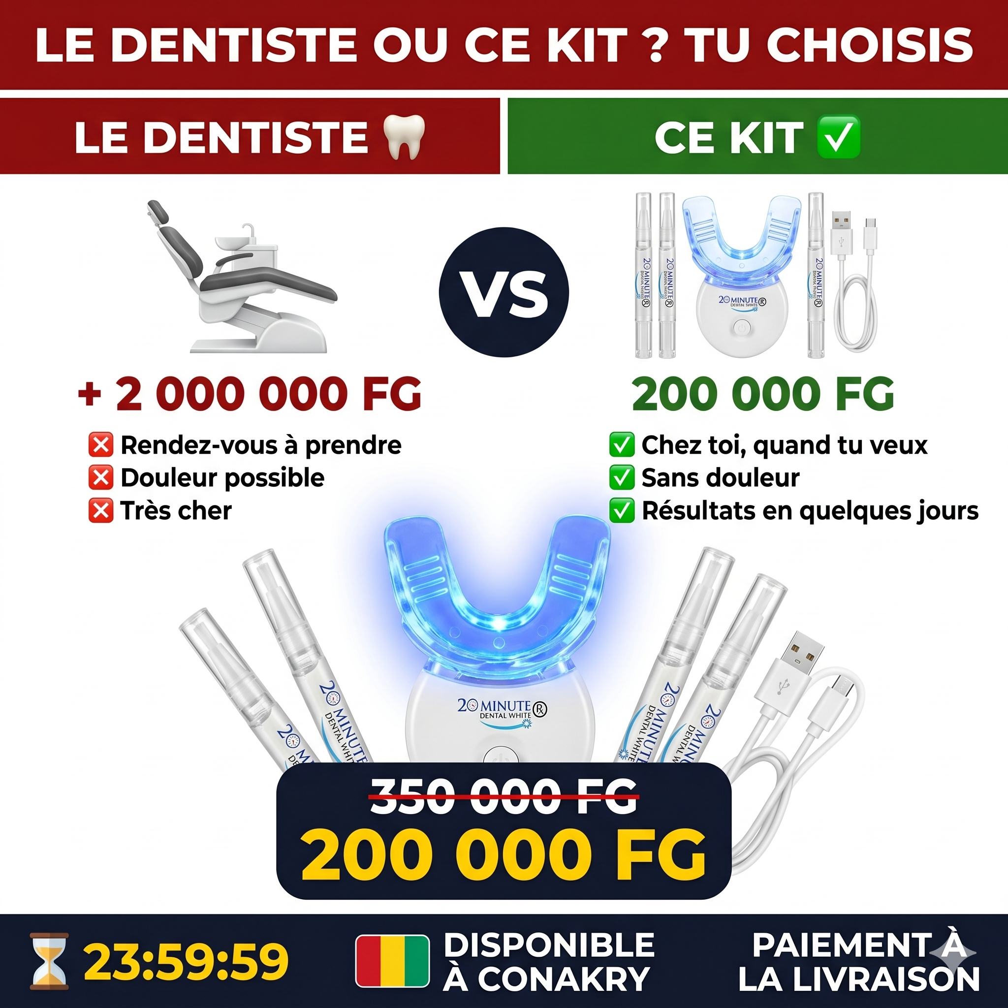 European markett Facebook ad: Stock limité