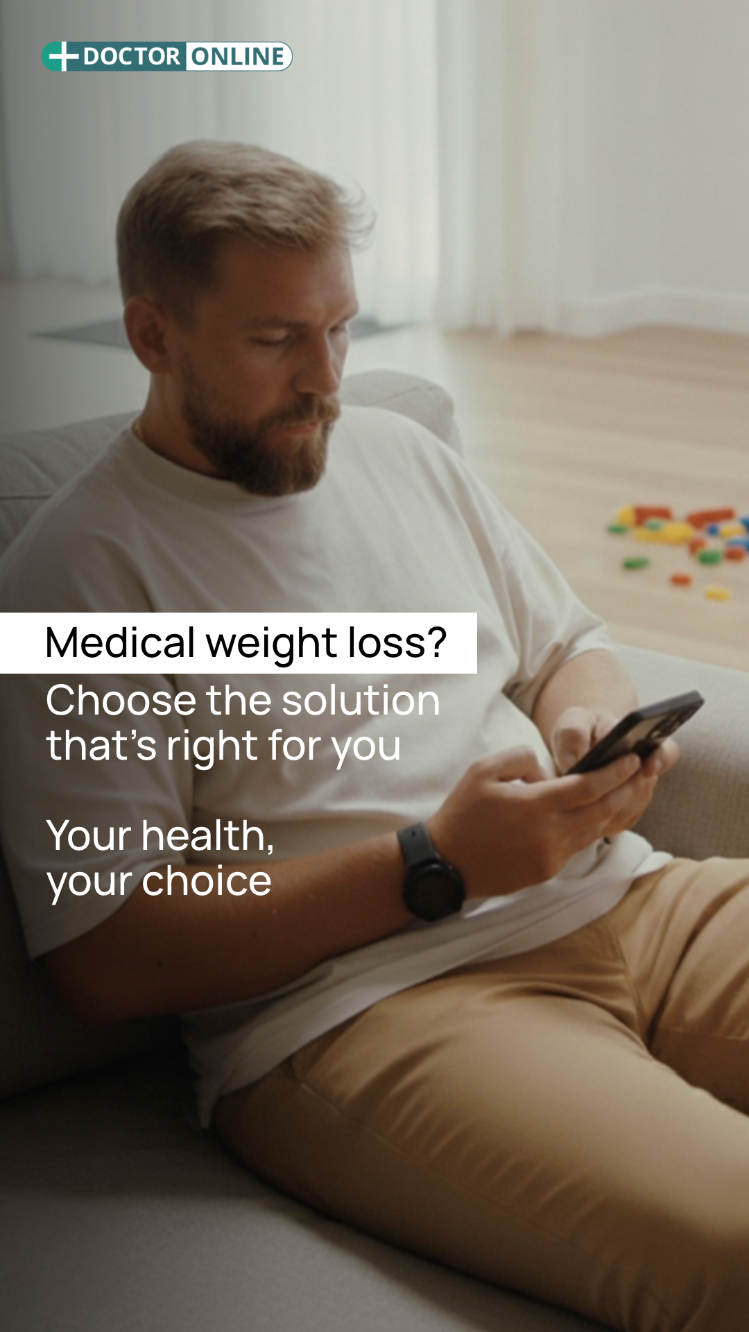 Doctoronline UK Facebook ad: Take the first step