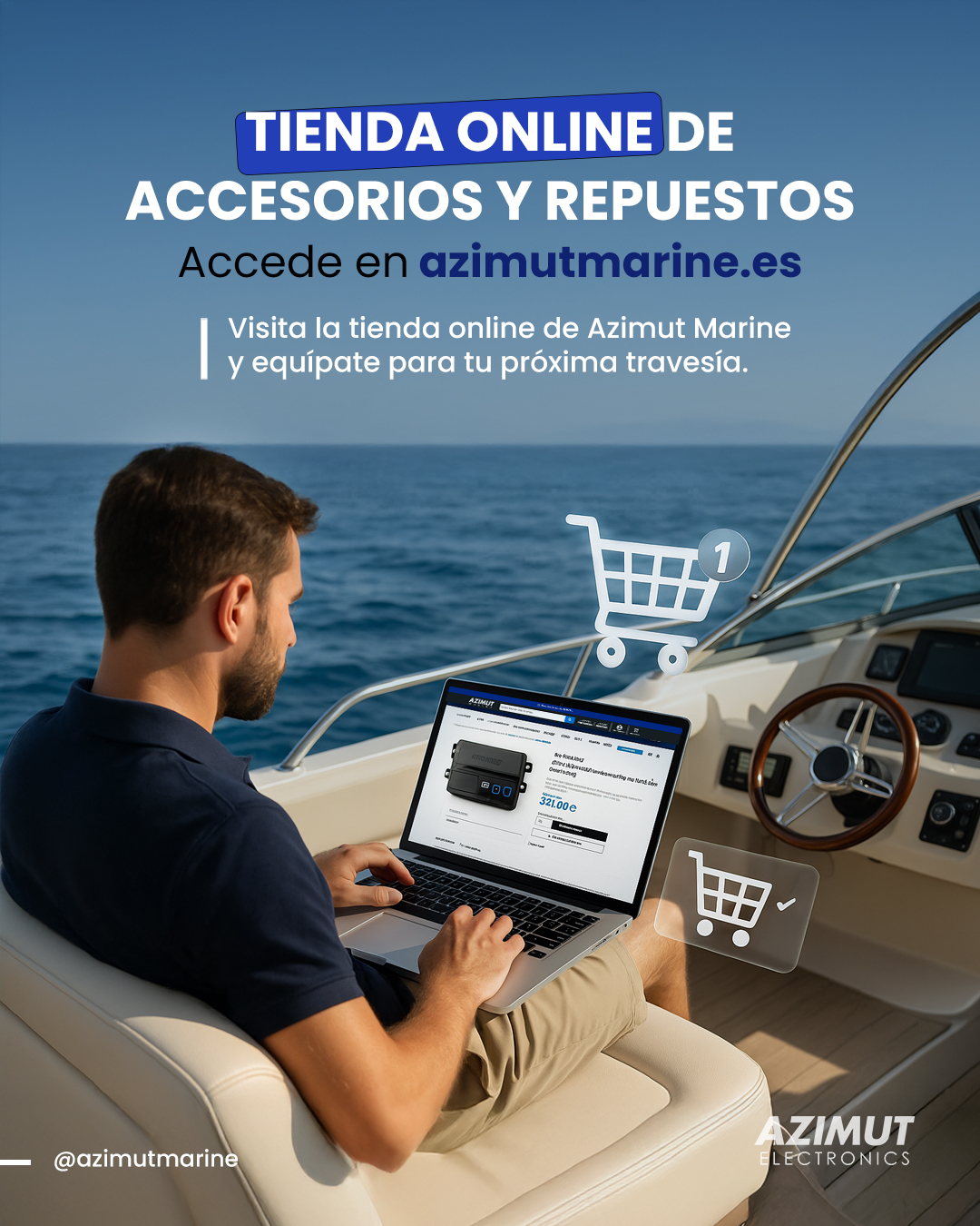Azimut Marine Facebook ad: Tienda de accesorios