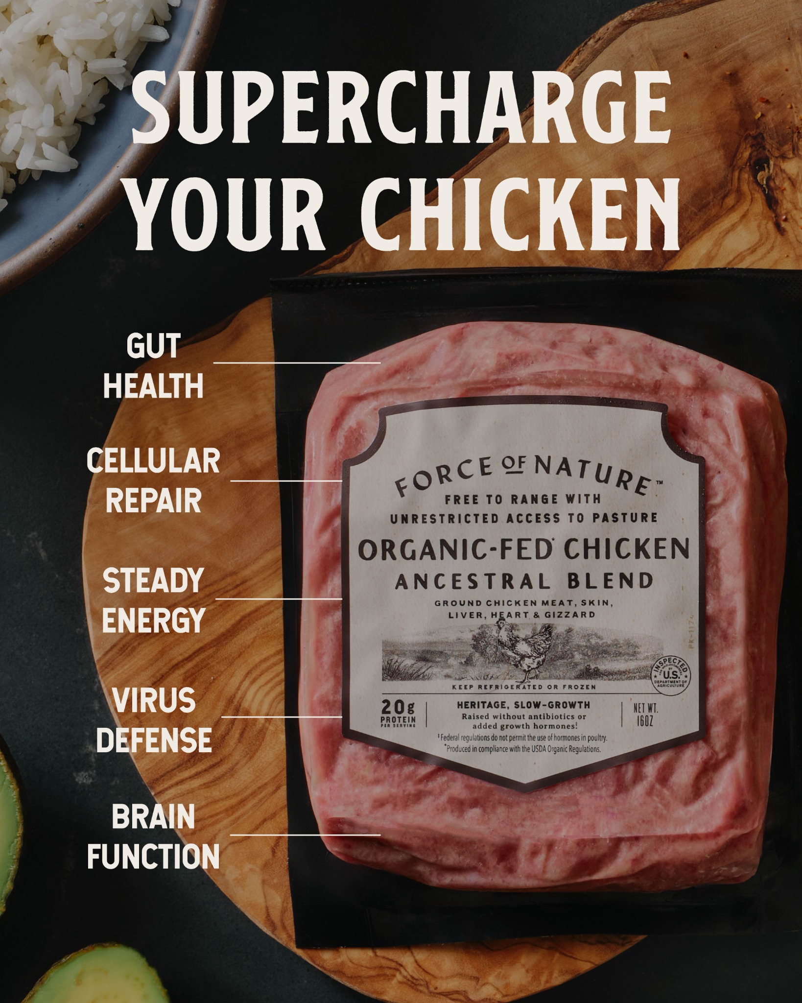 Force Of Nature Meats Facebook ad