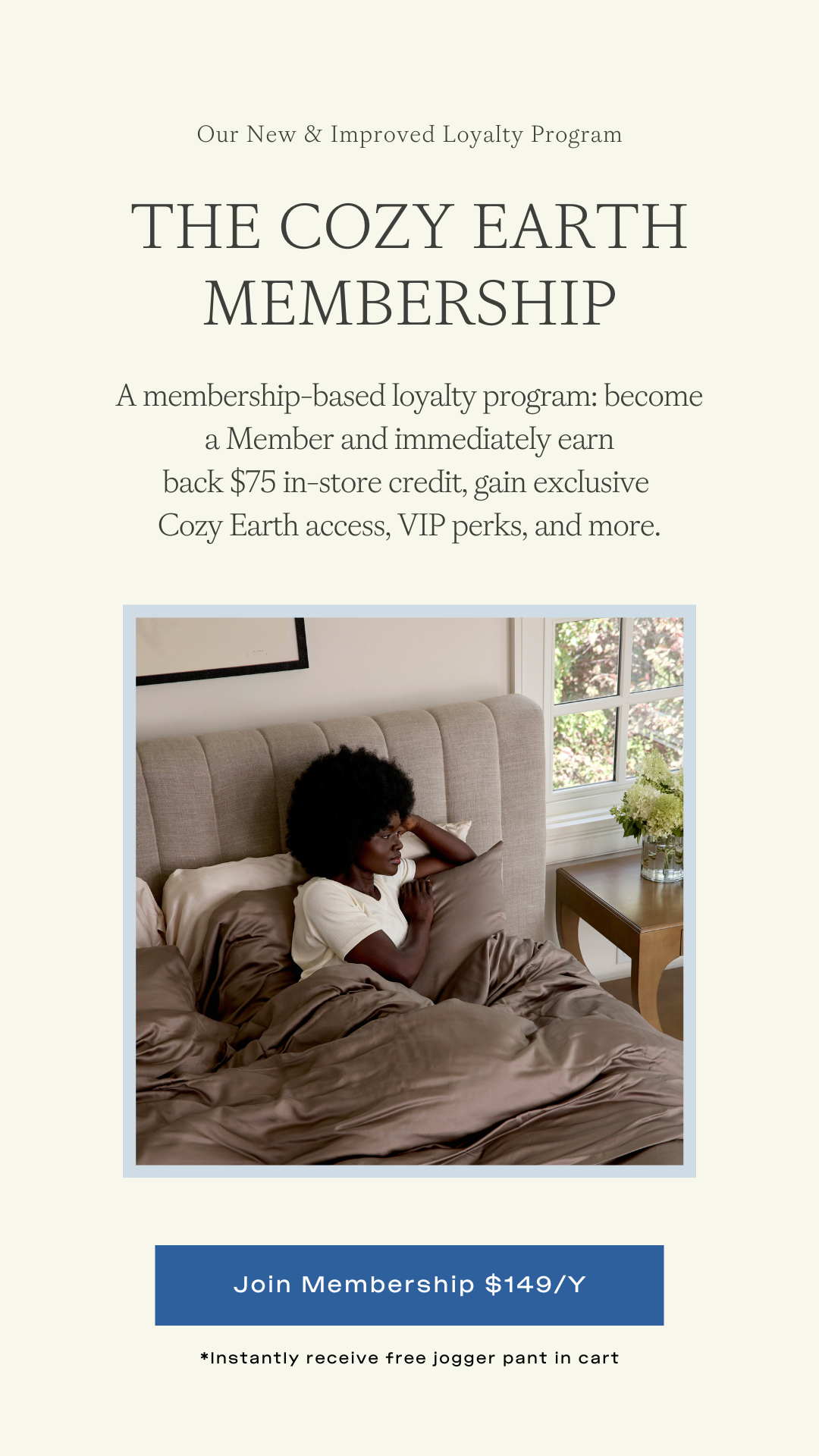 Cozy Earth Facebook ad