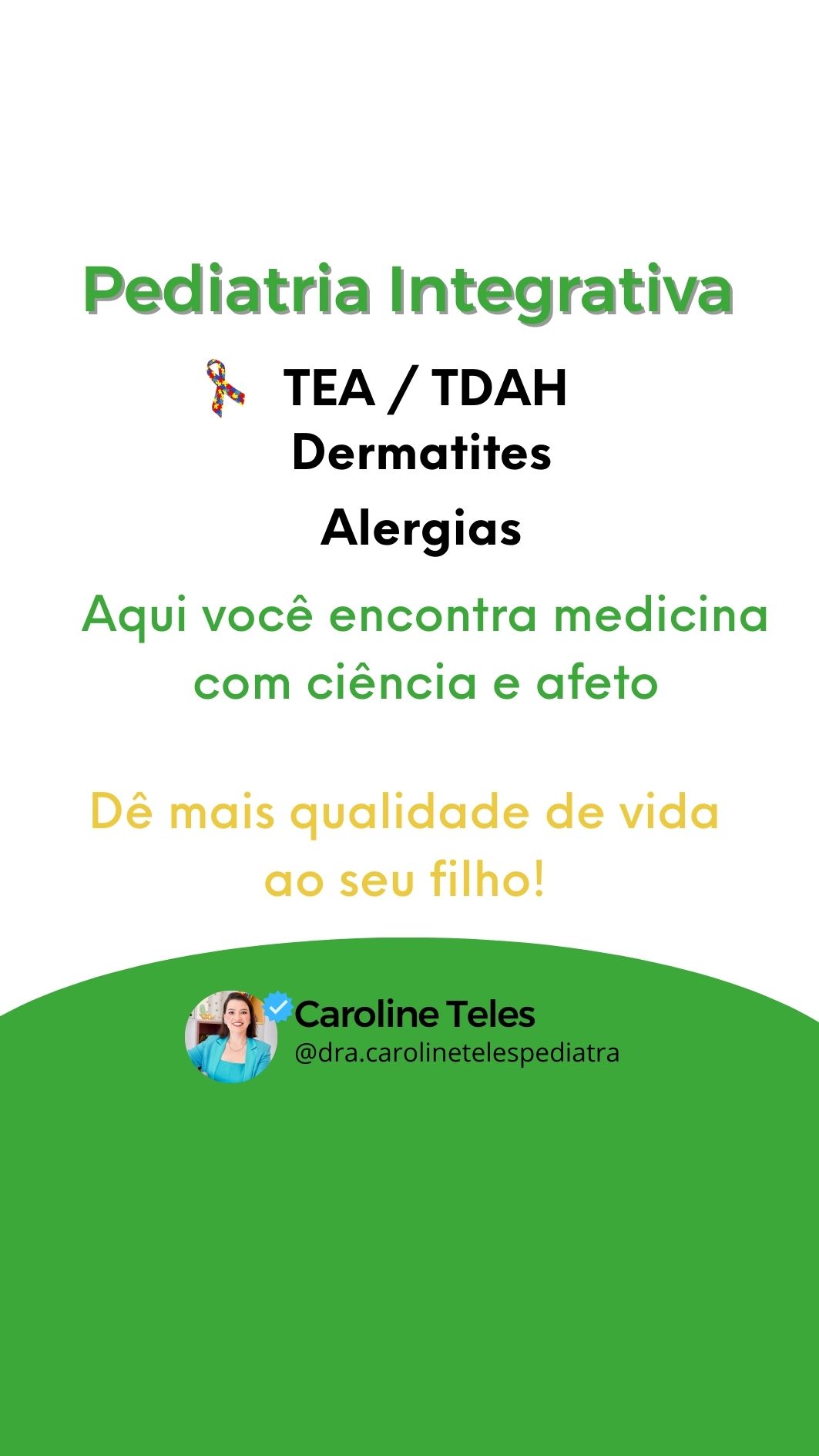 Caroline Teles Facebook ad: Seu filho necessita de tratamento para condições…