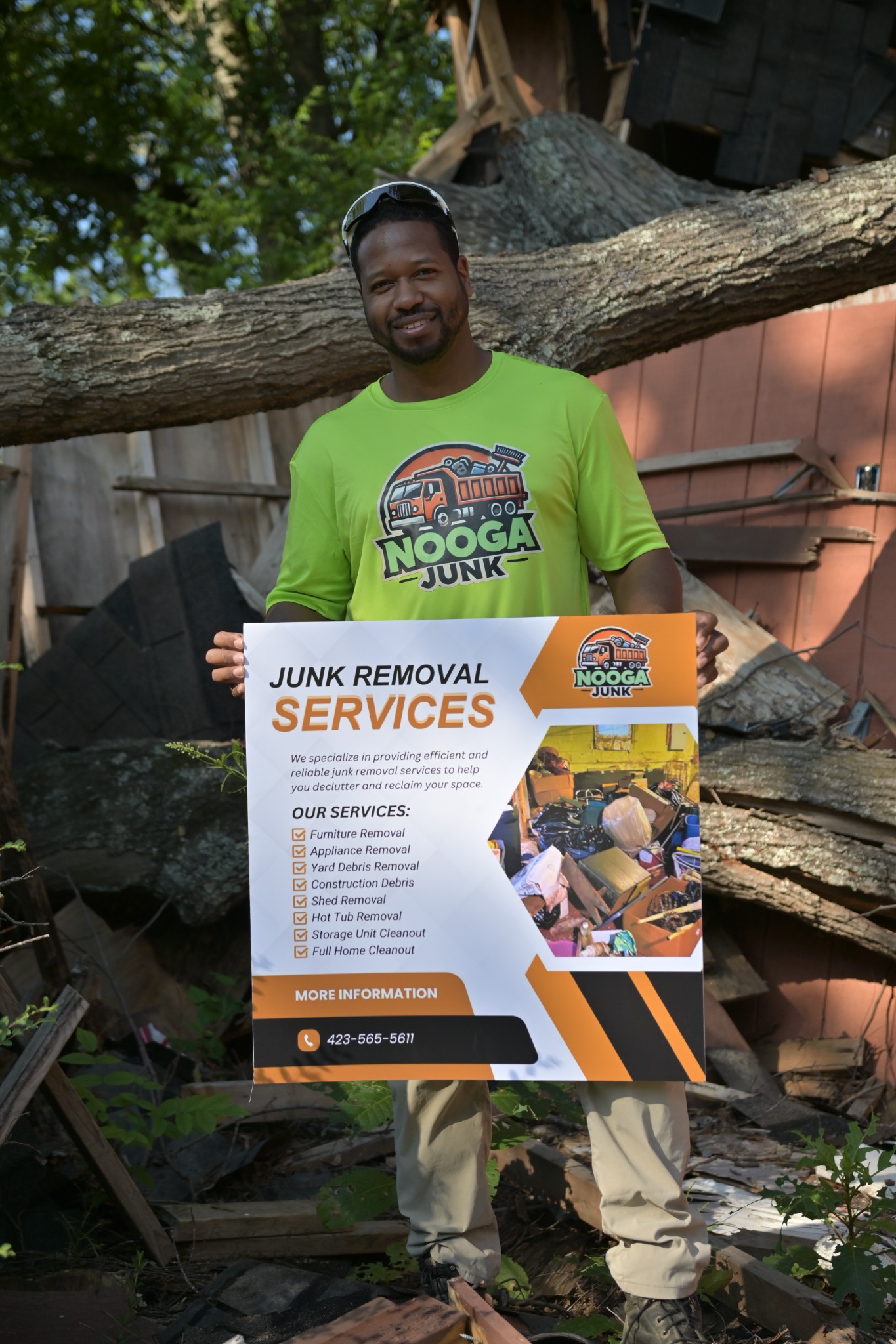Nooga Junk Removal Facebook ad: Message me for details