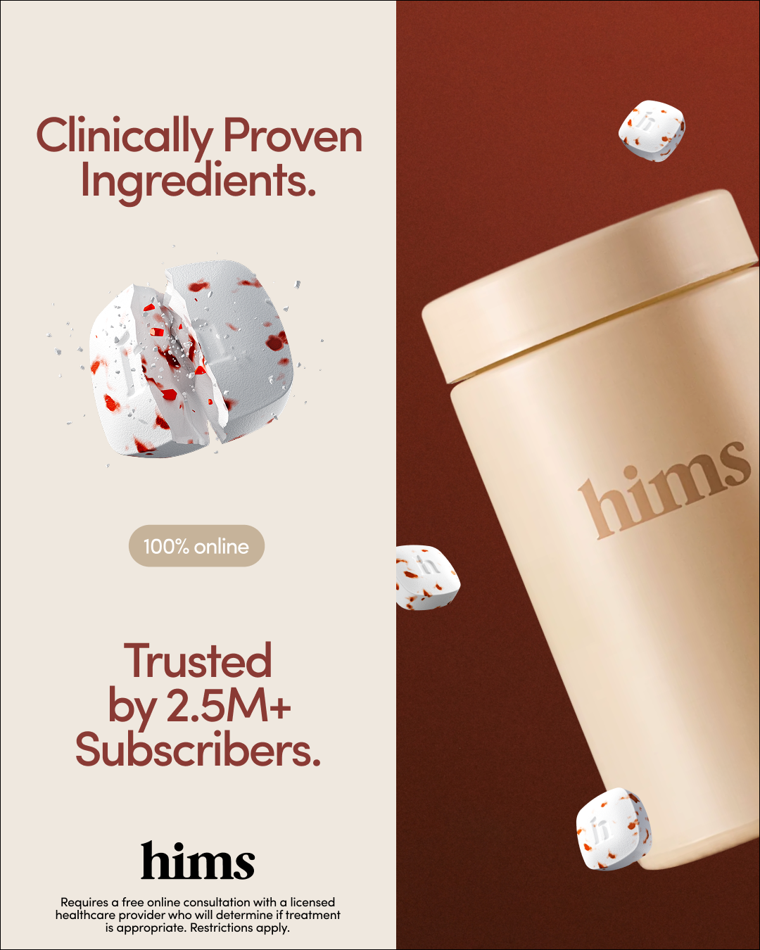 hims Facebook ad