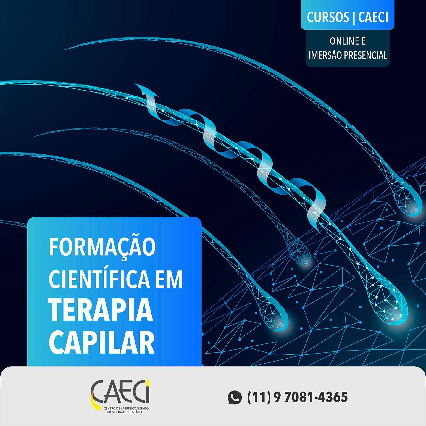 Caeci Centro de Aperfeiçoamento Facebook ad: Formação Científica em Terapia Capilar - Curso com…