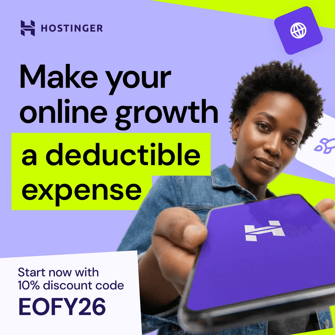 Hostinger Facebook ad from Jun 1, 2026