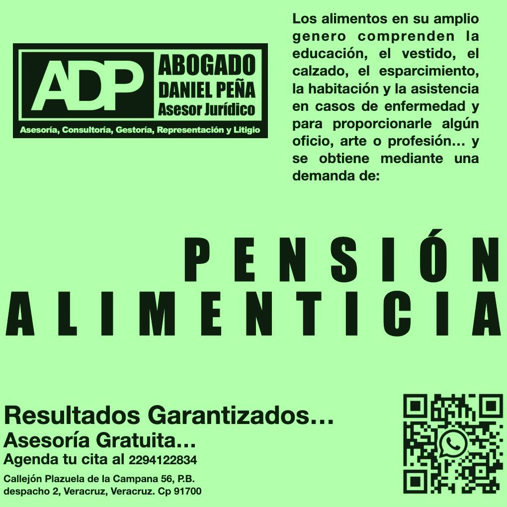 Abogado Daniel Peña Asesor Jurídico Facebook ad: DEMANDA DE PENSIÓN ALIMENTICIA