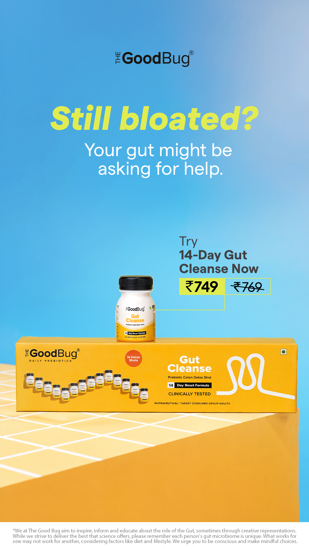 Gut cleanse by The Good Bug Facebook ad