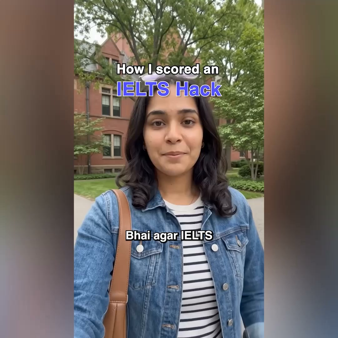 Leap IELTS Facebook ad: Score Band 8 Faster