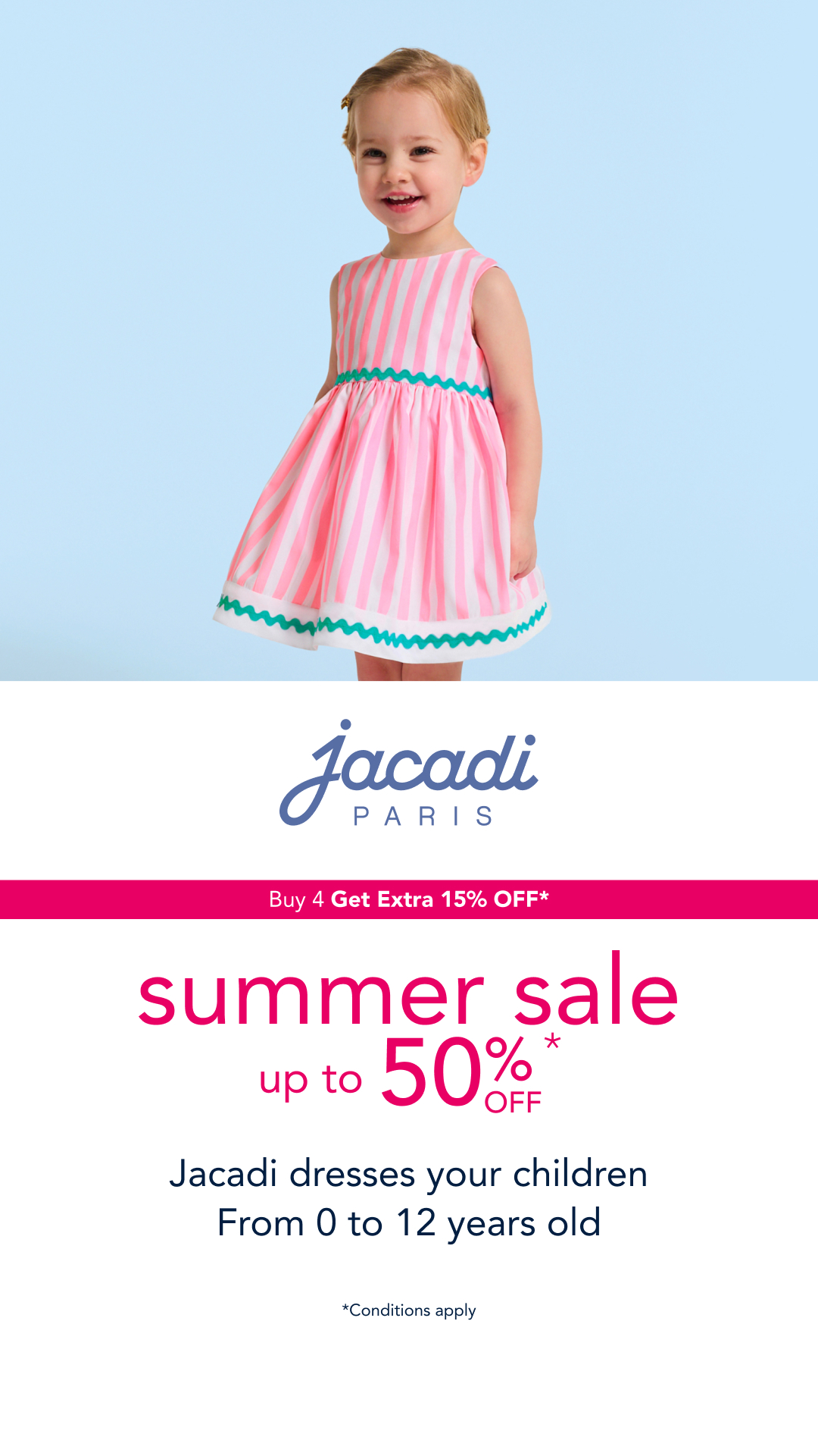 Jacadi Facebook ad