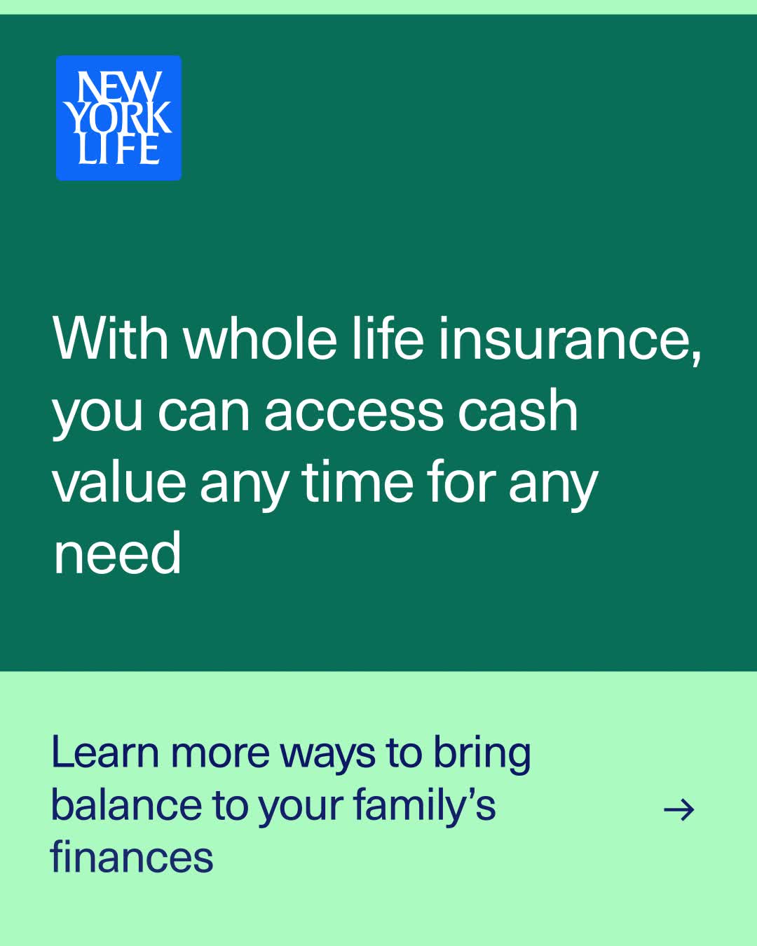 New York Life Insurance Company Facebook ad