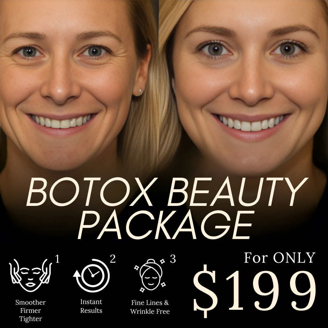 Bloom Skin and Wellness Facebook ad: Smooth Away Wrinkles with Botox, Only $199