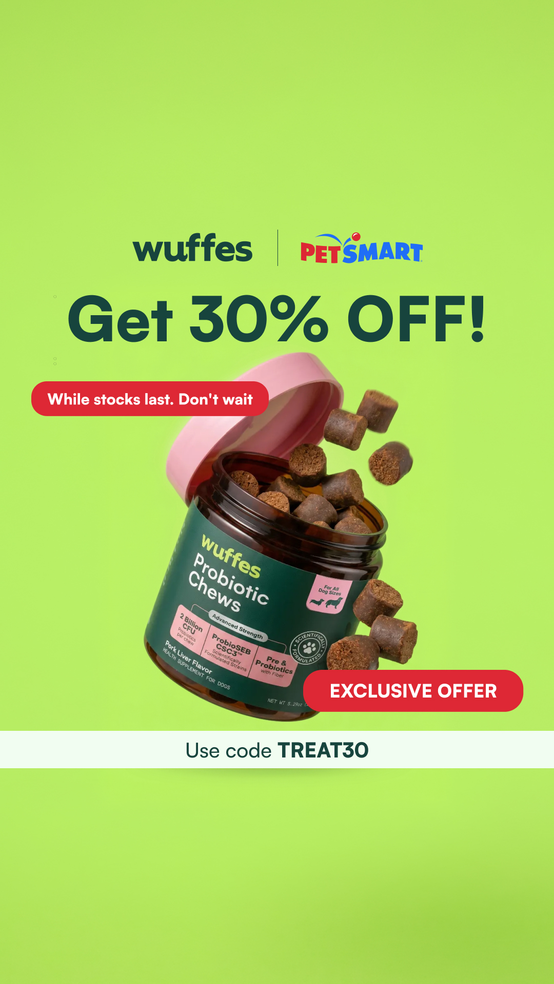 Wuffes Facebook ad