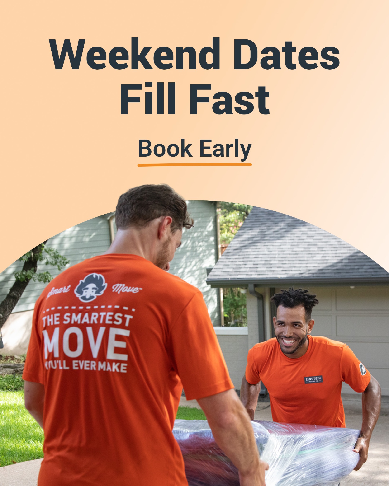 Einstein Moving Company Facebook ad