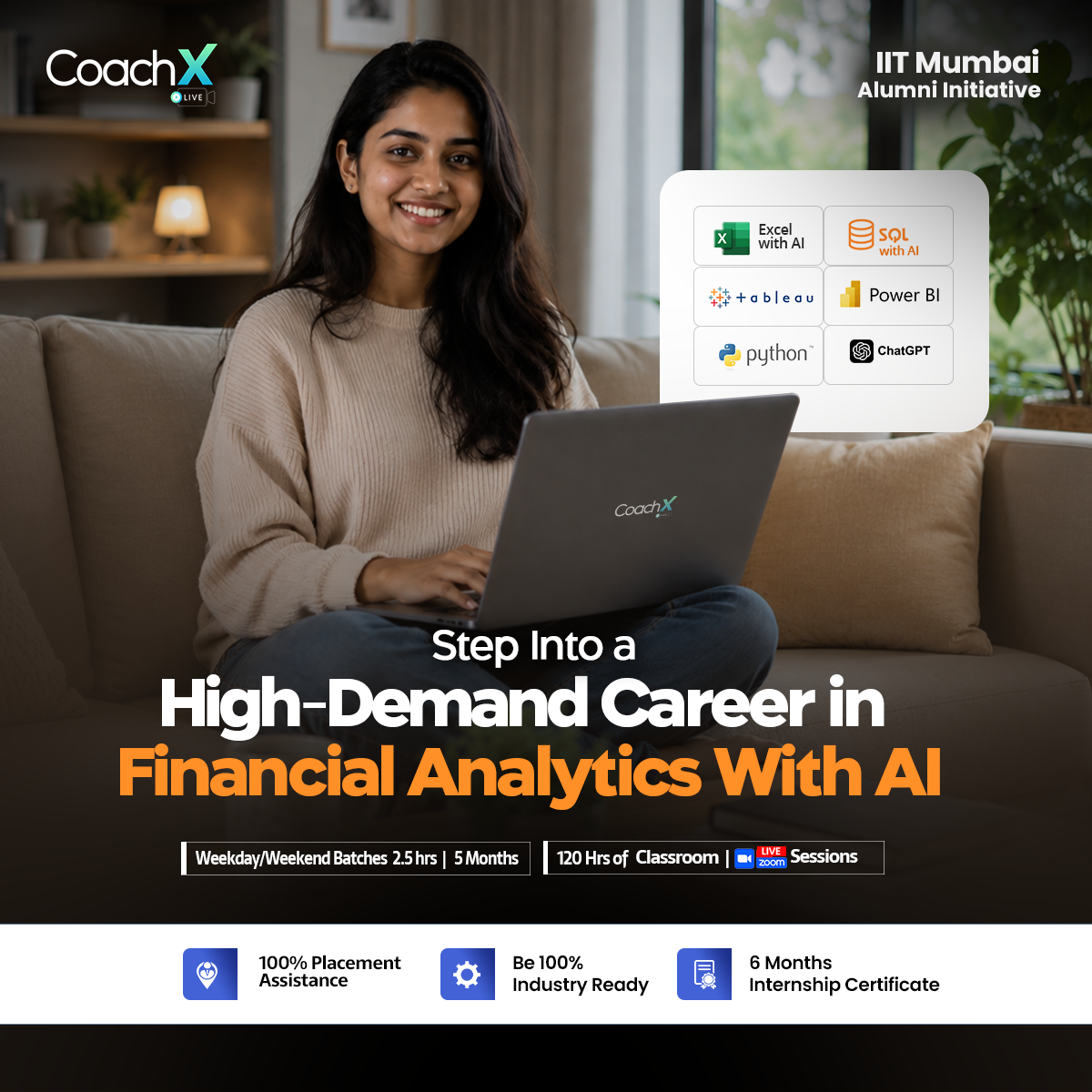 CoachX.Live Facebook ad: Unlock High-Paying Finance Career Today!